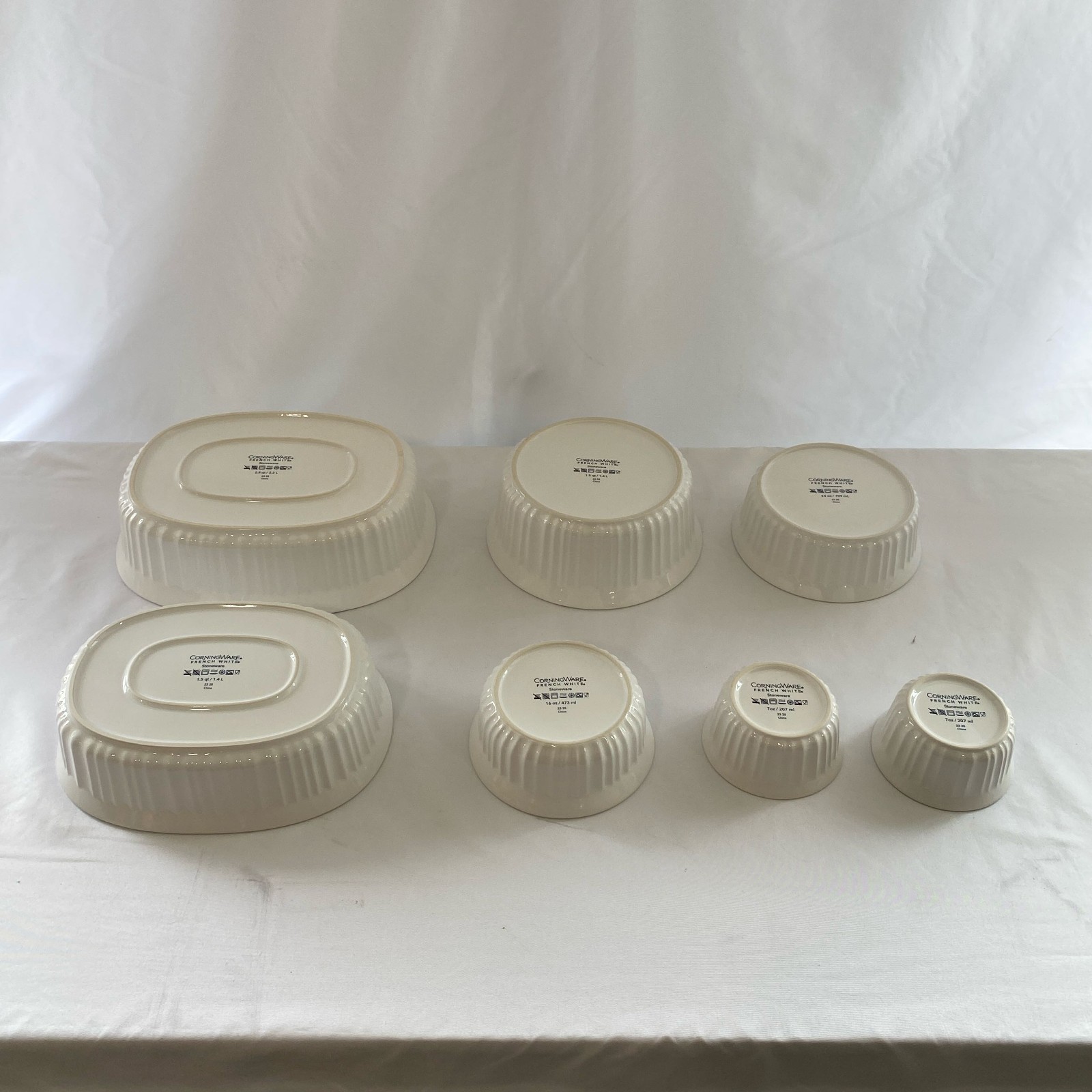 CorningWare French White 18-Pc Bakeware Set, White – Missing 24-oz Bowl