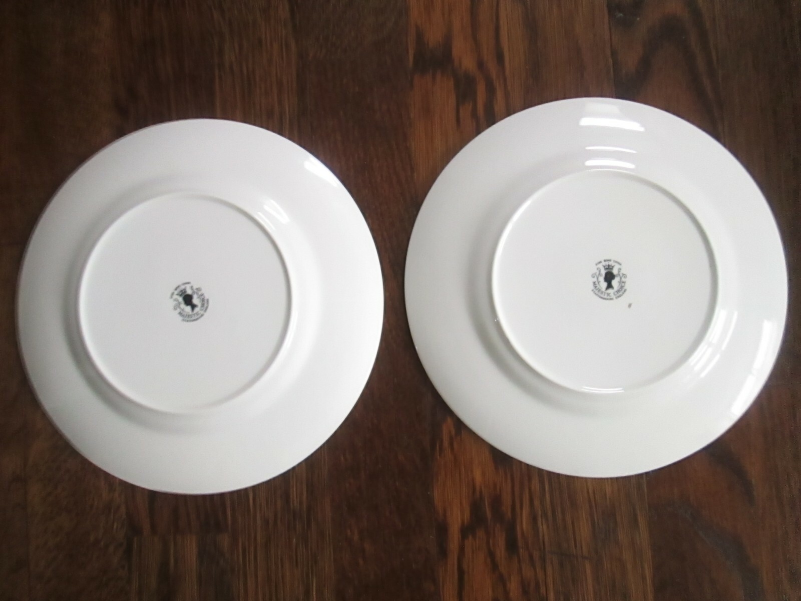 STAFFORDSHIRE fine bone china set of 2 salad plates in MAJESTIC CHOICE-pink rose