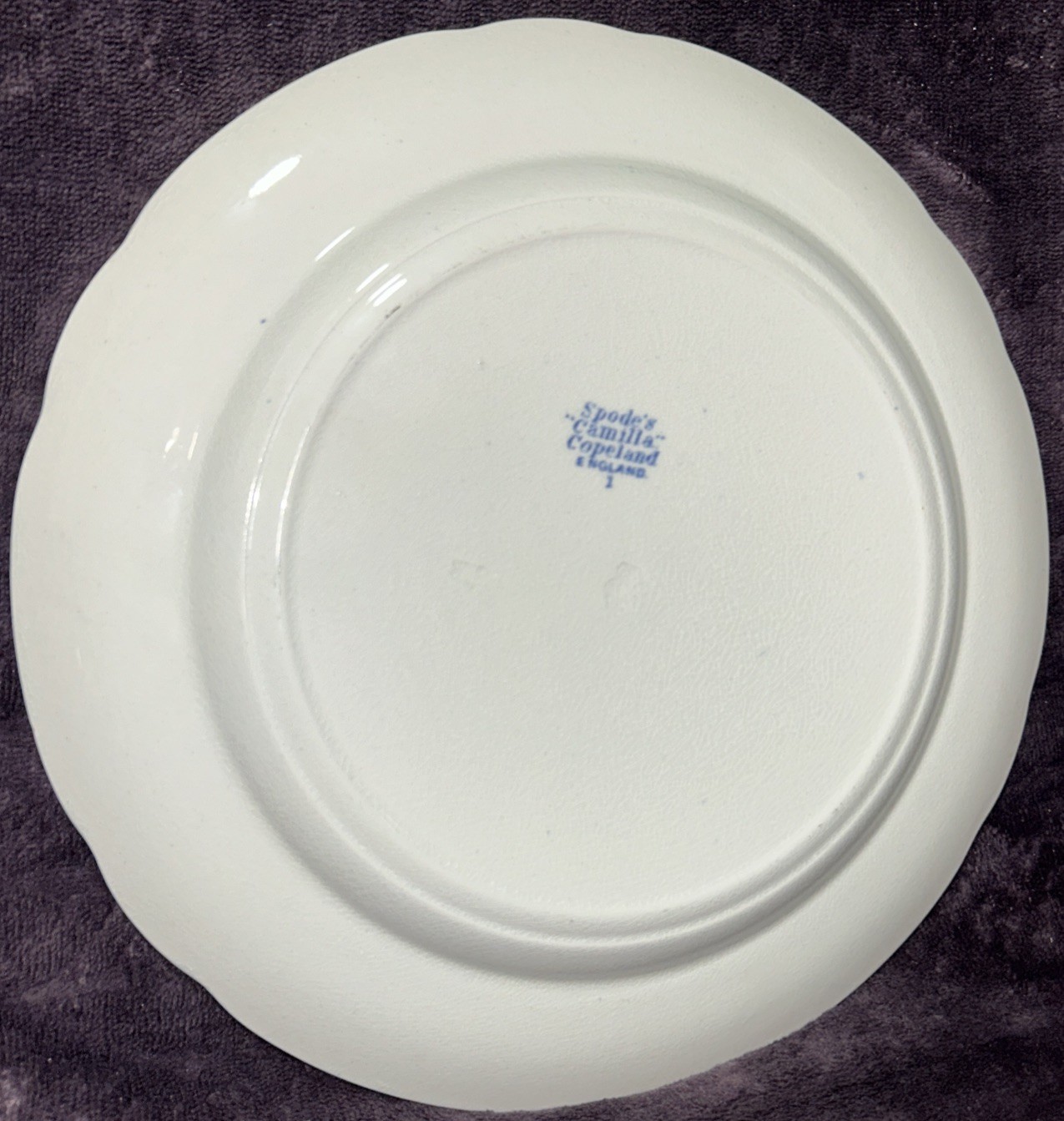 Set of 4 Vintage Copeland Spode’s Camilla Blue 10.25” Dinner Plates England