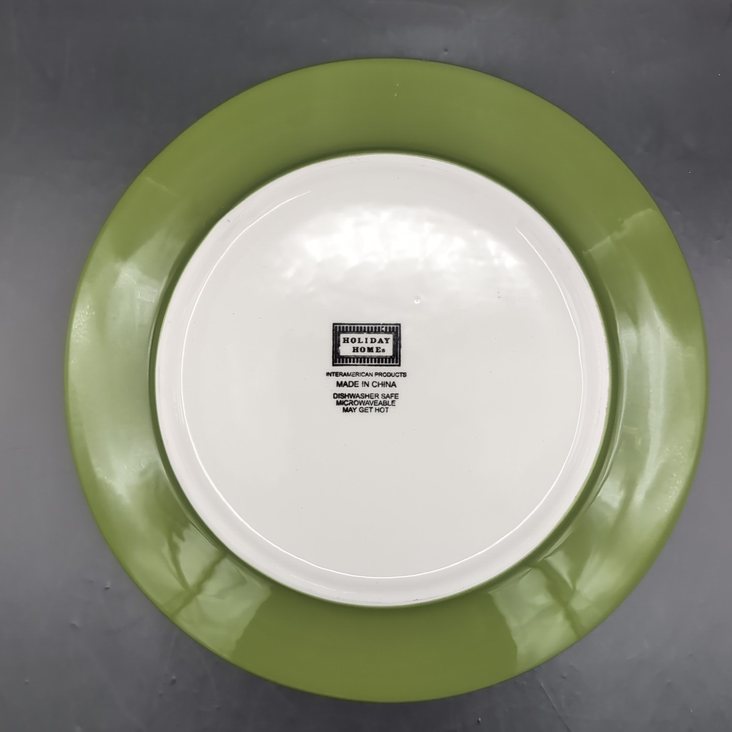 Set of 5 Holiday Home Christmas Salad Plates 8” Reindeer Joy Peace Earth Whimsic