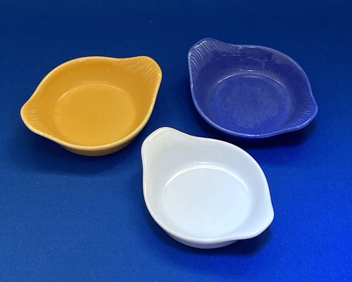 3 Revol La Porcelain Culinary small spice or sauce dipping Dishes 3 inches