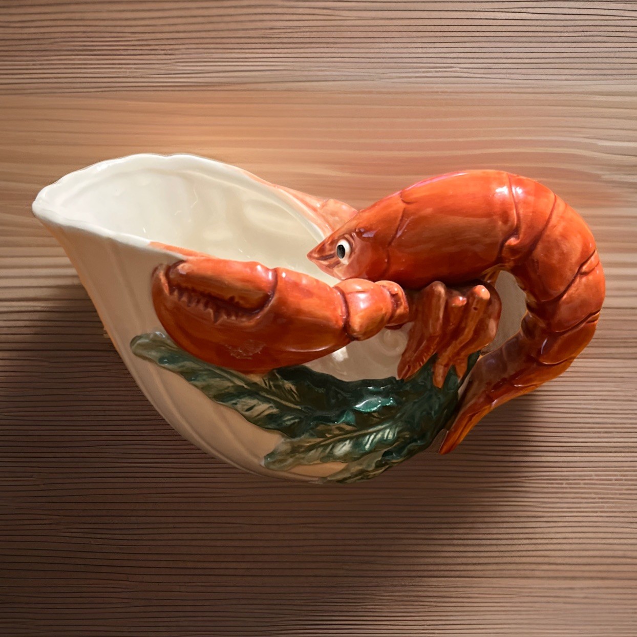 Fitz & Floyd Fish Market Lobster Gravy Boat Sauce Pitcher Vintage 1992