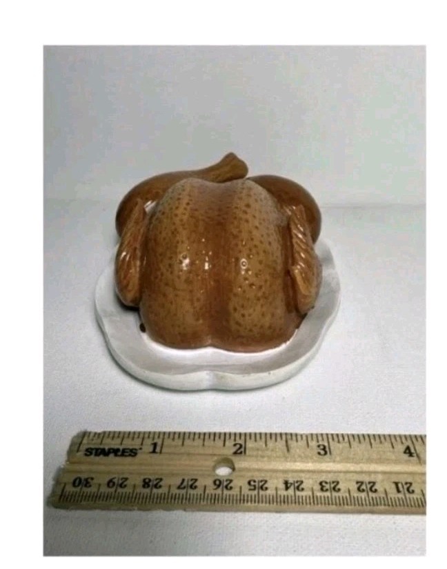 Cracker Barrel Roasted Turkey Salt Pepper Shakers Platter Drumstick NIB 2026 LG