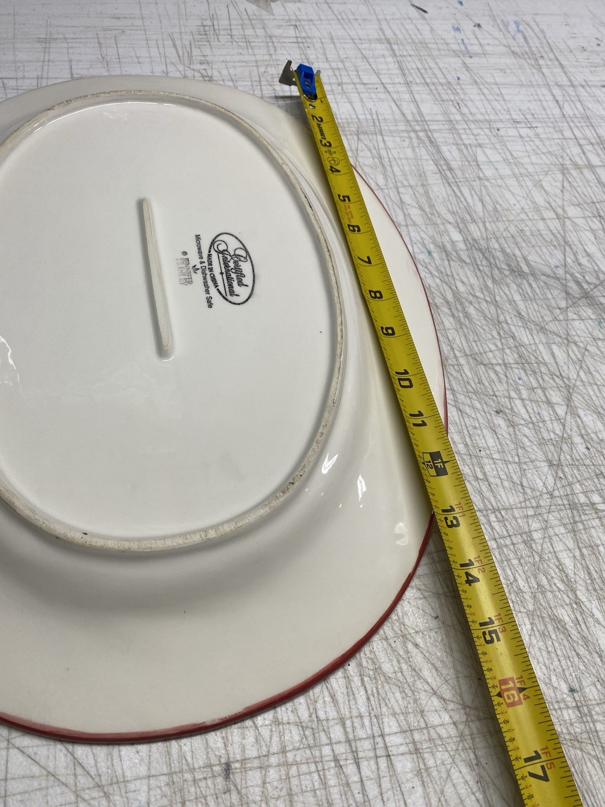 Jennifer Brinley Certified International Oval Serving Platter And Plate