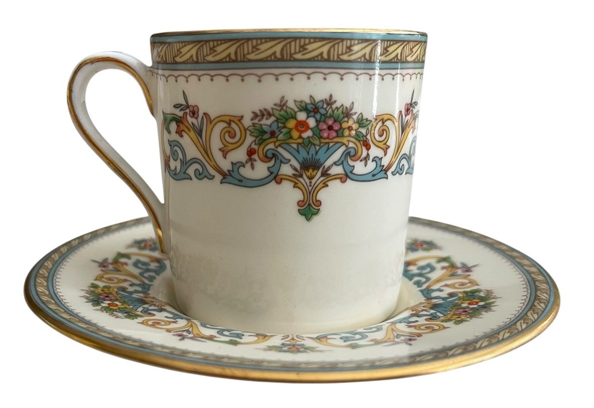 Vintage Aynsley Henley Demitasse Cup & Saucer Bone China Made in England