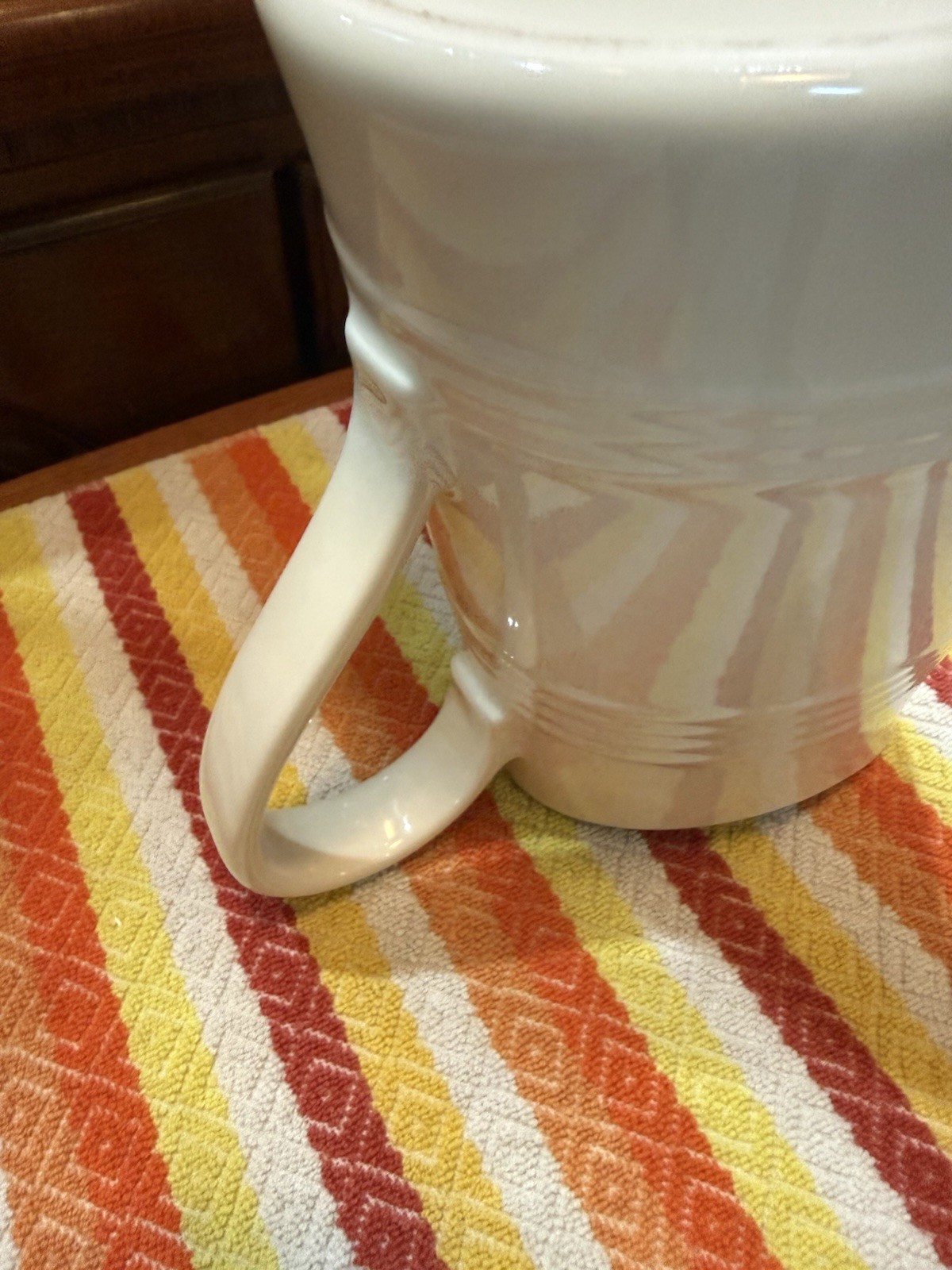 Fiesta Linen Farmhouse Pitcher Pristine New 2026 8 1/2 Inches Tall 74 Ounces