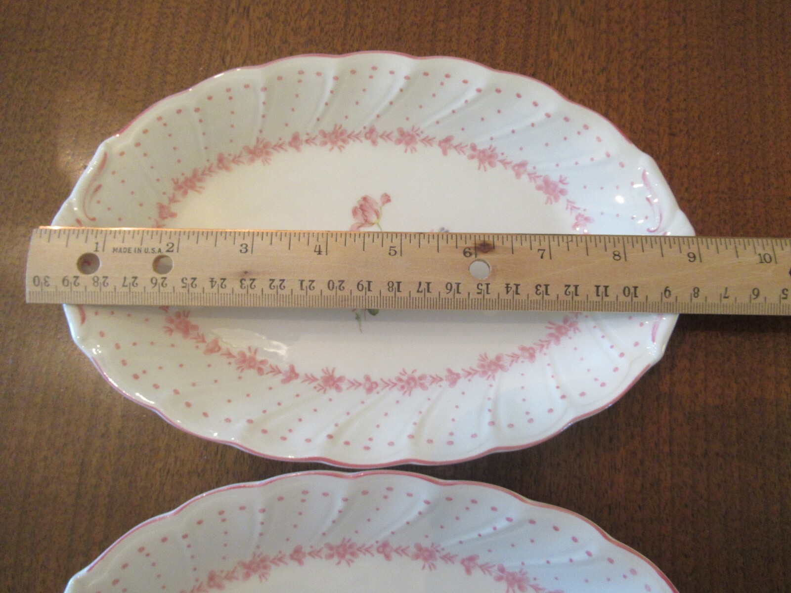 2 Nikko Pink Peony 9 in Platters, HTF Nikko Pink Peony 9 in Trays 2 Japan EUC,