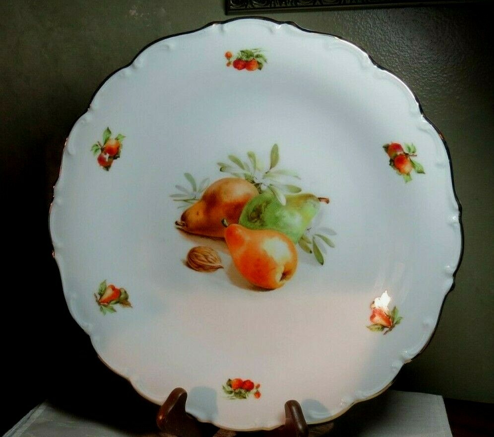 Schumann Arzberg Germany Pear and Nut Dish 11 3/4 inches