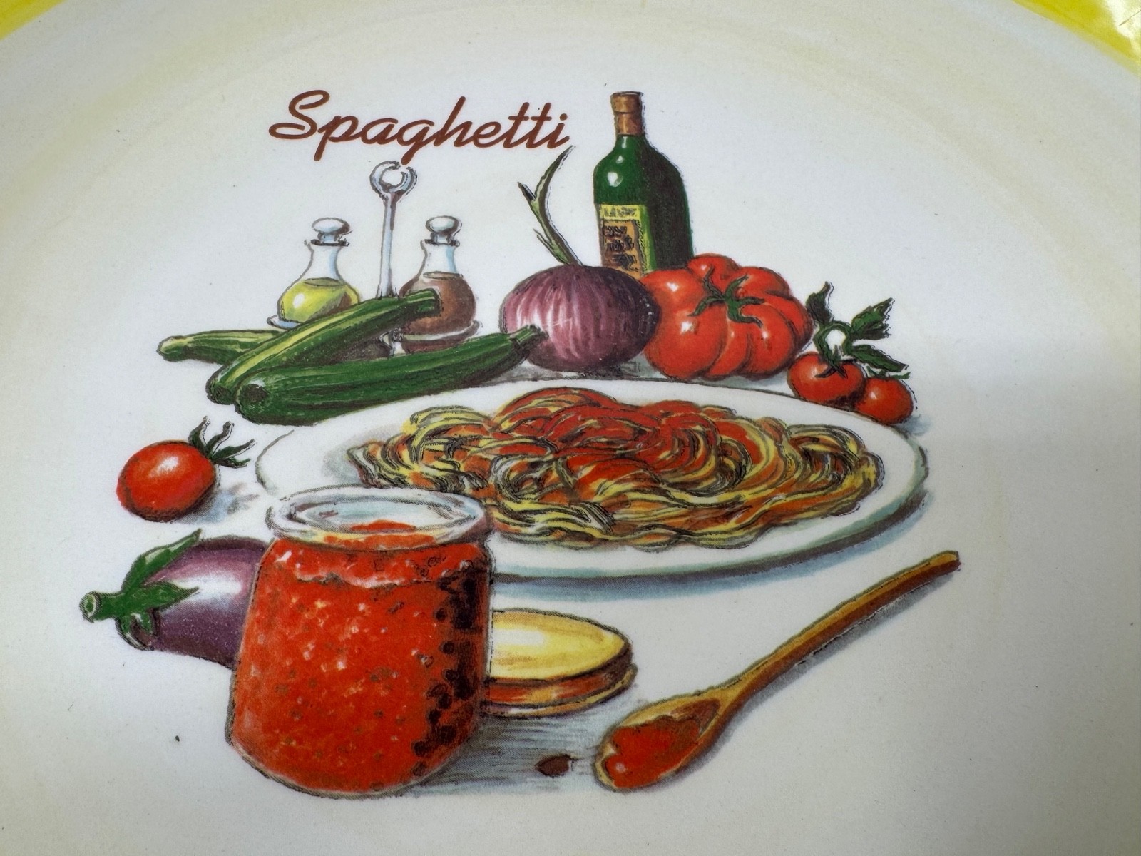 Italian Pasta Spaghetti Set – 4 Bowls + Lg Serving Bowl C. M. S. IMTRADA Italy