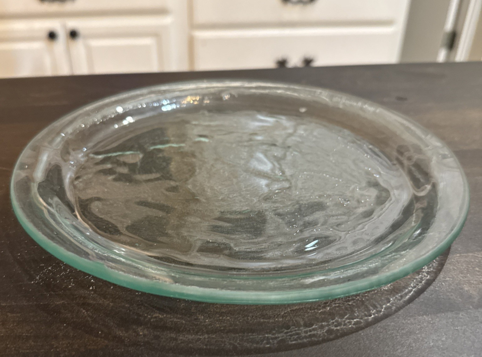Vintage ANNIEGLASS Signed DINNER PLATE 1987 / 1994 Artisan 10.25″ – EUC