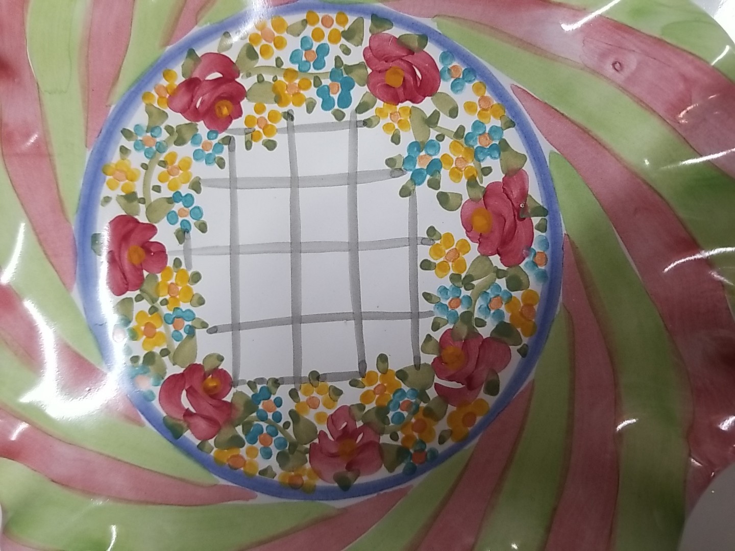 MacKenzie Childs Taylor Glen Park Dessert Salad Plate 9” Fluted- New 2011