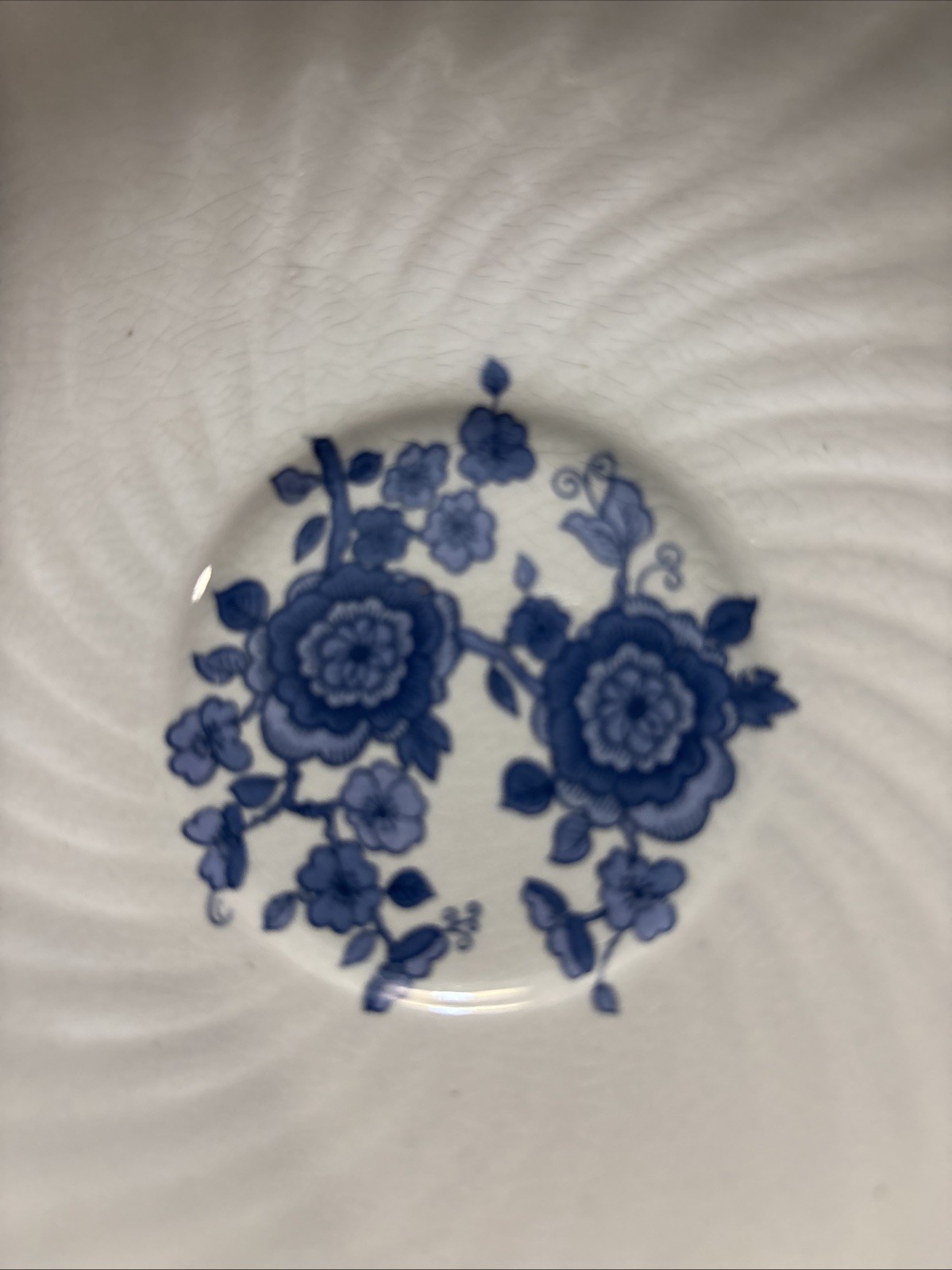 Wedgwood Royal Blue Ironstone Saucer 5 7/8 In