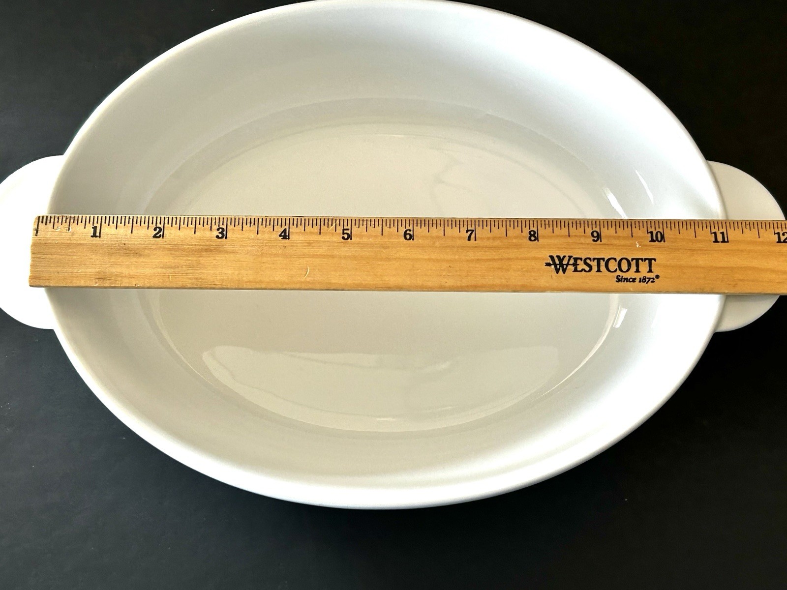 Denby White Round Oval Baker 13” Casserole Dish