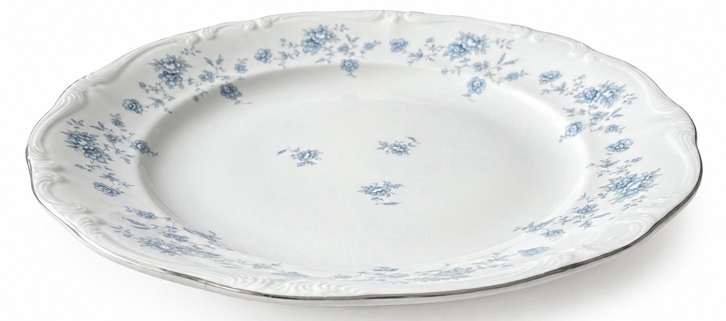 Johann Haviland Blue Garland Bavaria Set of 4 Dinner Plates 10” Germany