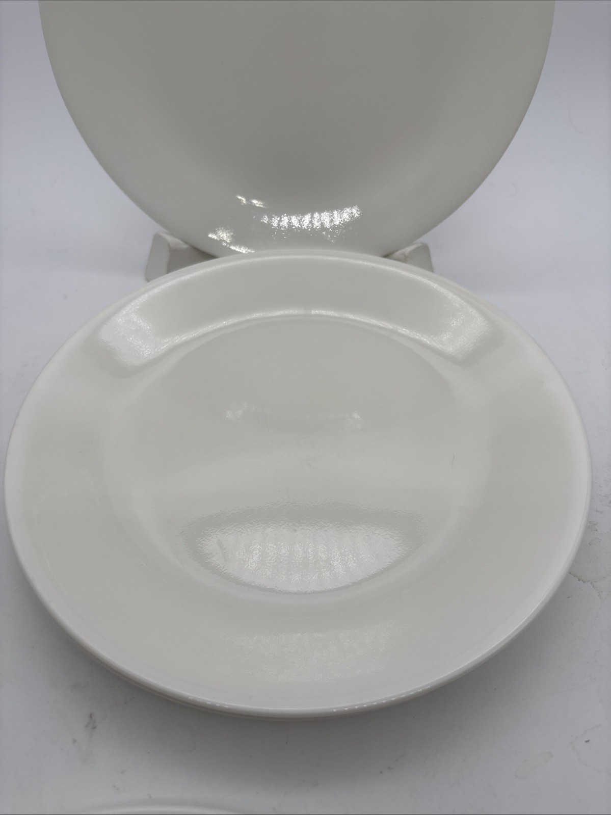 Set Of 6 Market Street New York Corelle 8 1/2” White Lunch Plates No Chips