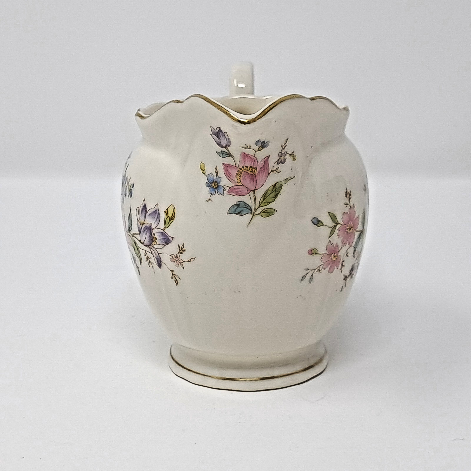 Syracuse China Creamer Briarcliff Federal Shape vintage 1949-1962 pastel flowers