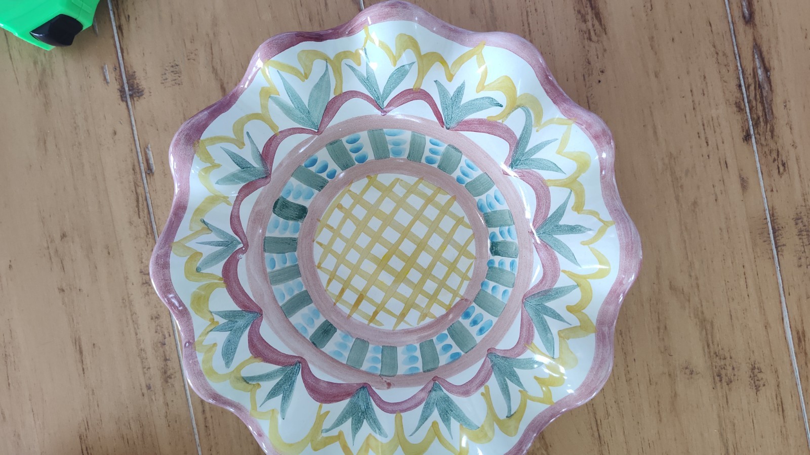 Mackenzie Childs Madison Pattern 8.5″ Pottery Bowl