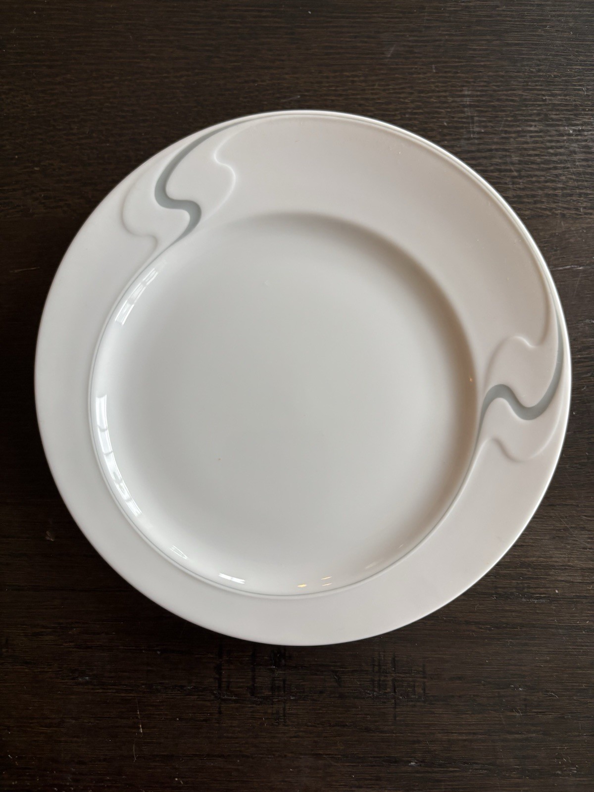 Rosenthal Asymmetria Gray Salad Plate 8 1/8 Inches