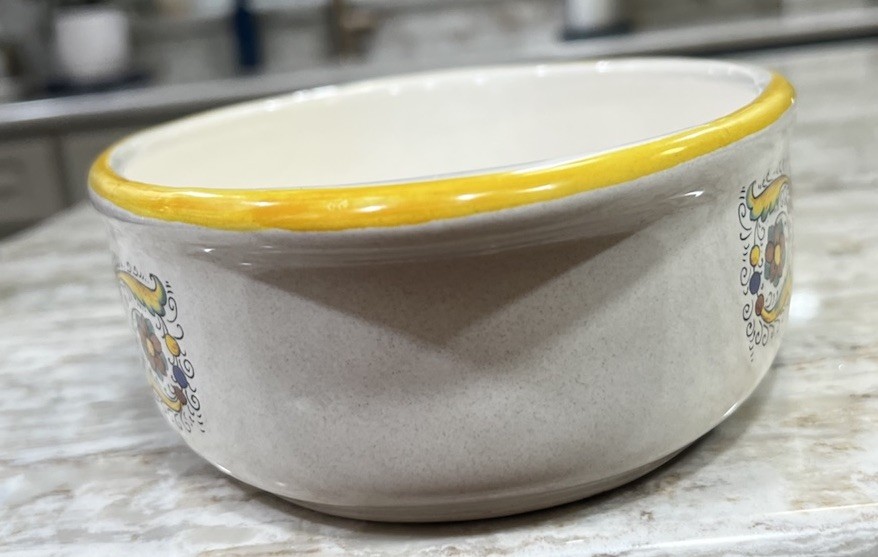 Auth. Ceramic Nova Deruta Pottery Serving Bowl/Baking Dish Raffaellesca Dragon