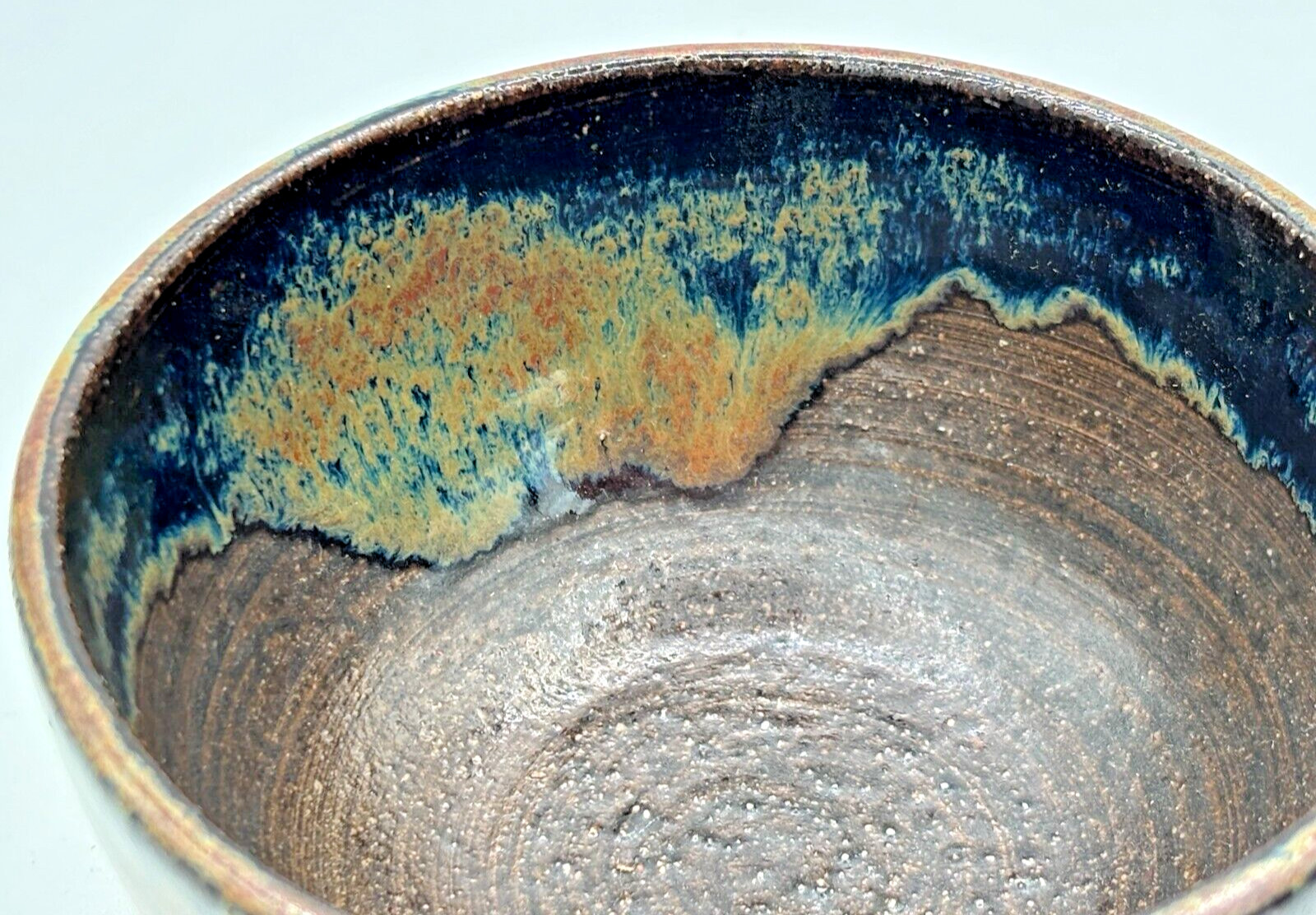 Stoneware Snack Bowls Firewood Kiln Glaze Set of 3 Wheel Thrown Studio Art