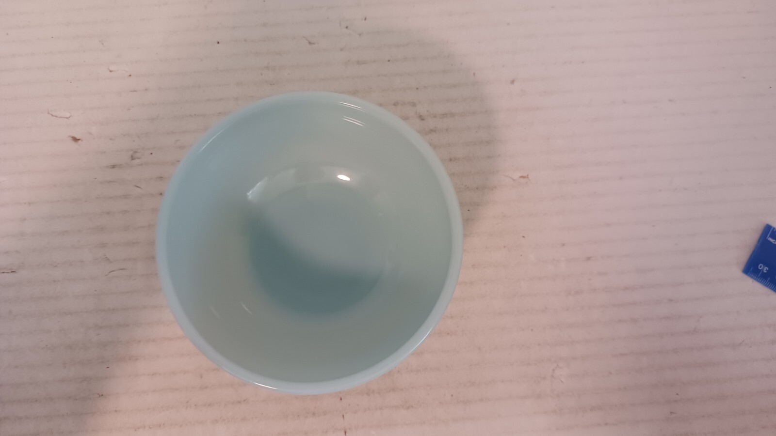 Antique Fire King Oven Ware Turquoise Blue Glass 5″ Cereal Bowl FREE SHIPPING