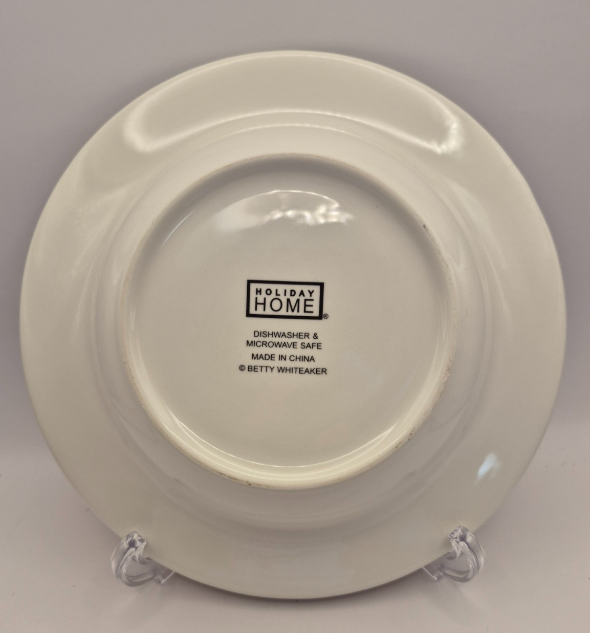 Holiday Home Betty Whiteaker Rimmed Soup Bowls 8.75″ Christmas Tree Set of 3