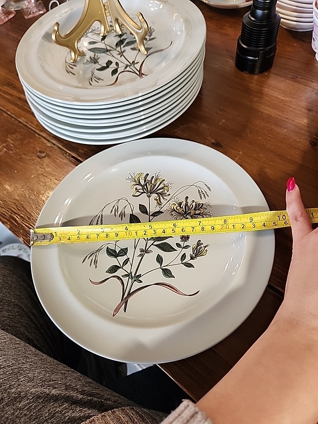 Botanical Wedgwood Etruria Country Lane Dinner Plate, Vintage Farmhouse Country