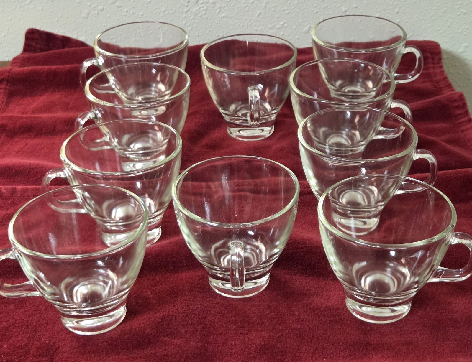 MCM Pitman-Dreitzer Crystal Punch Bowl Set 10 Cups Ornate Metal Stand Ladle Rare