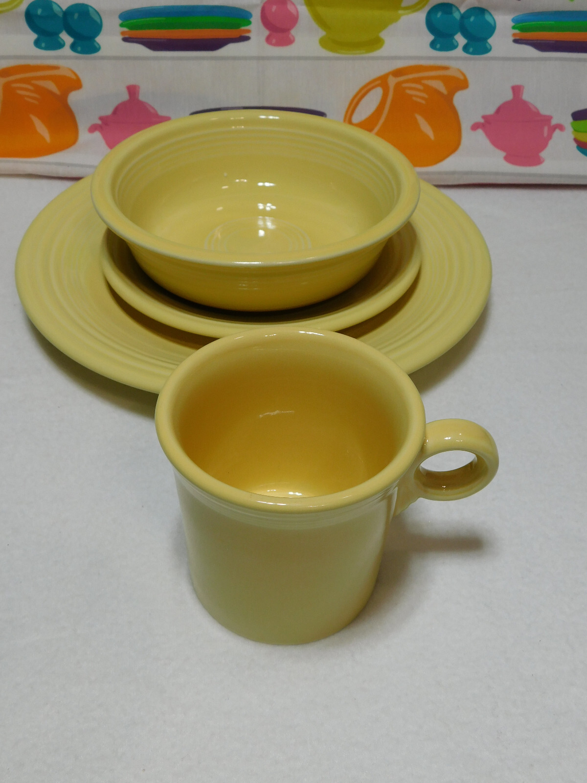Fiesta Four Piece Place Setting Yellow