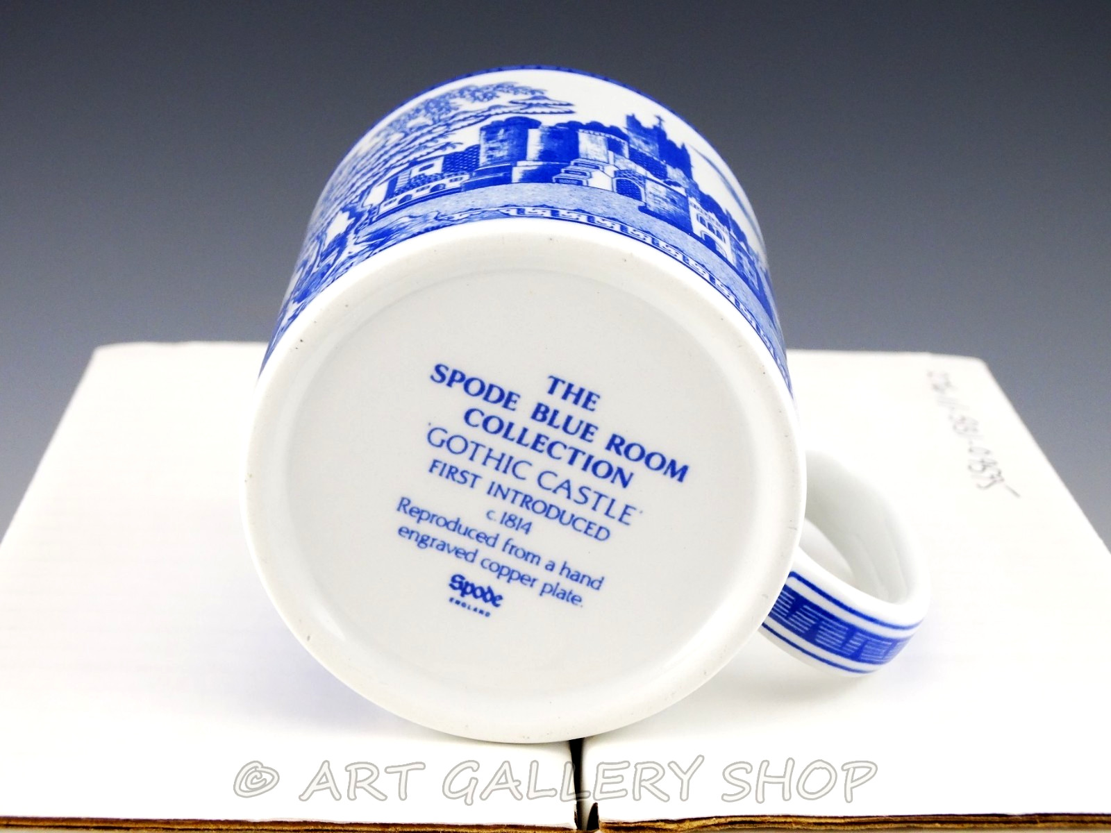 Spode BLUE ROOM COLLECTION MUGS Geranium, Indian Sporting, Greek, Gothic Castle