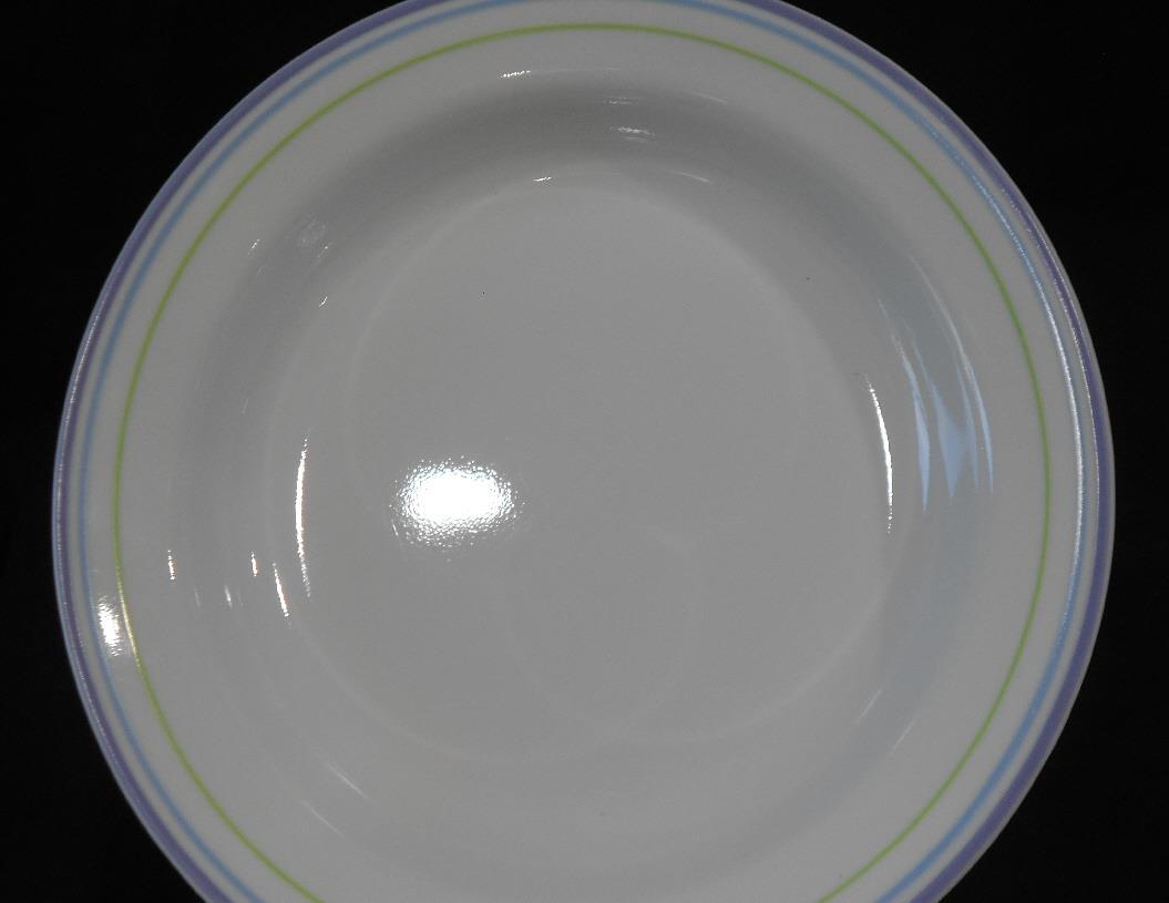 ❤️ Corelle MOONGLOW 15-oz SOUP BOWL 8.5″ Flat Rim Pasta *Purple Blue Green