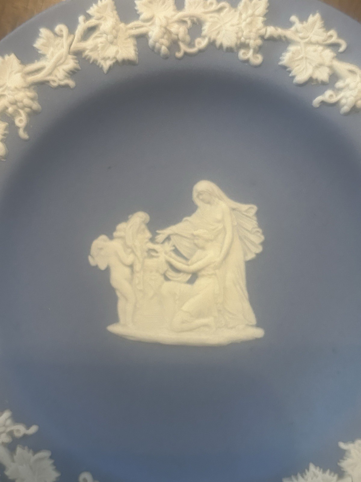 4 1/2” Wedgwood Jasperware Decorative Trinket Plate