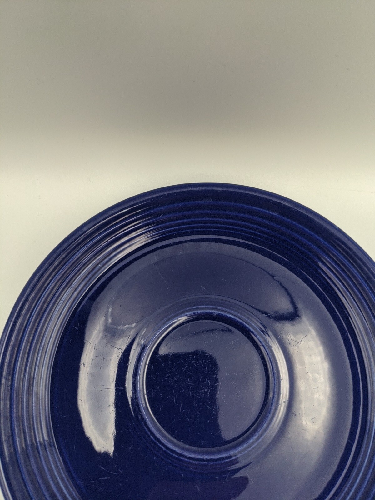 RARE Vintage 1936 FIESTA WARE Cobalt Blue Coffee Cup Saucer SAUCER ONLY