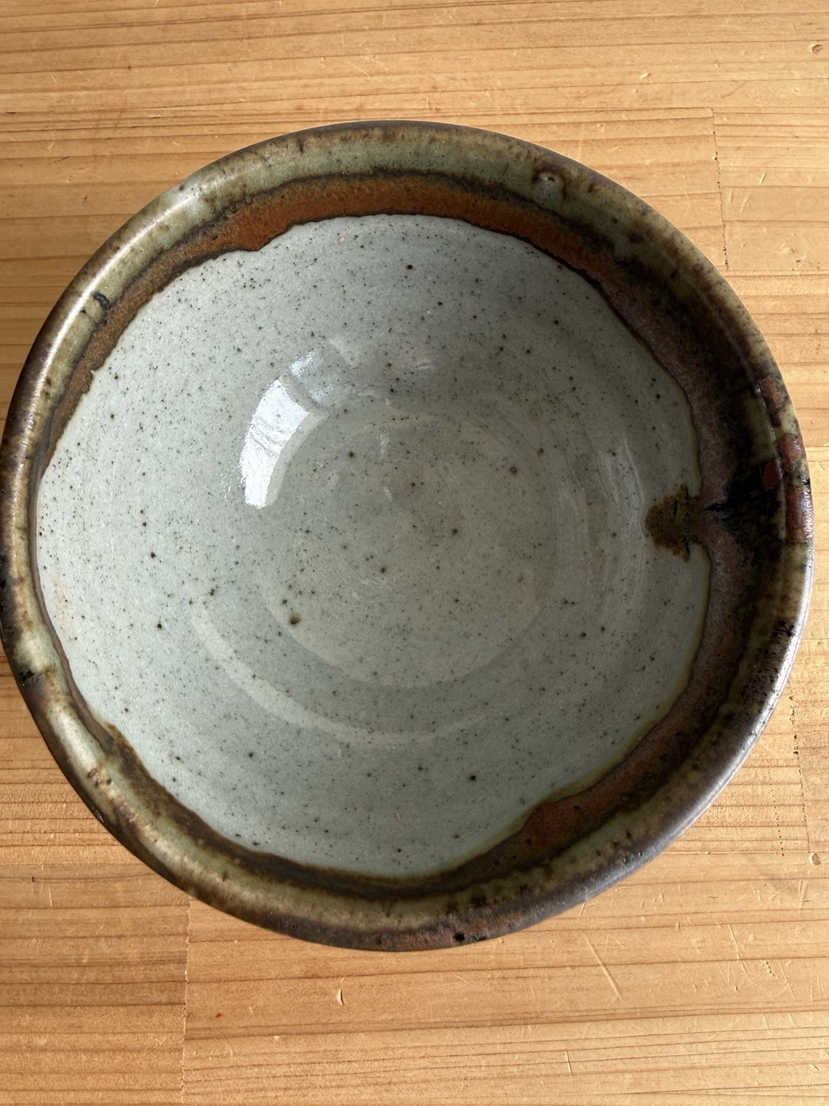 Vintage Pottery Ceramic Bowl w/ Makers Mark Matcha Tea Bowl Home Decor