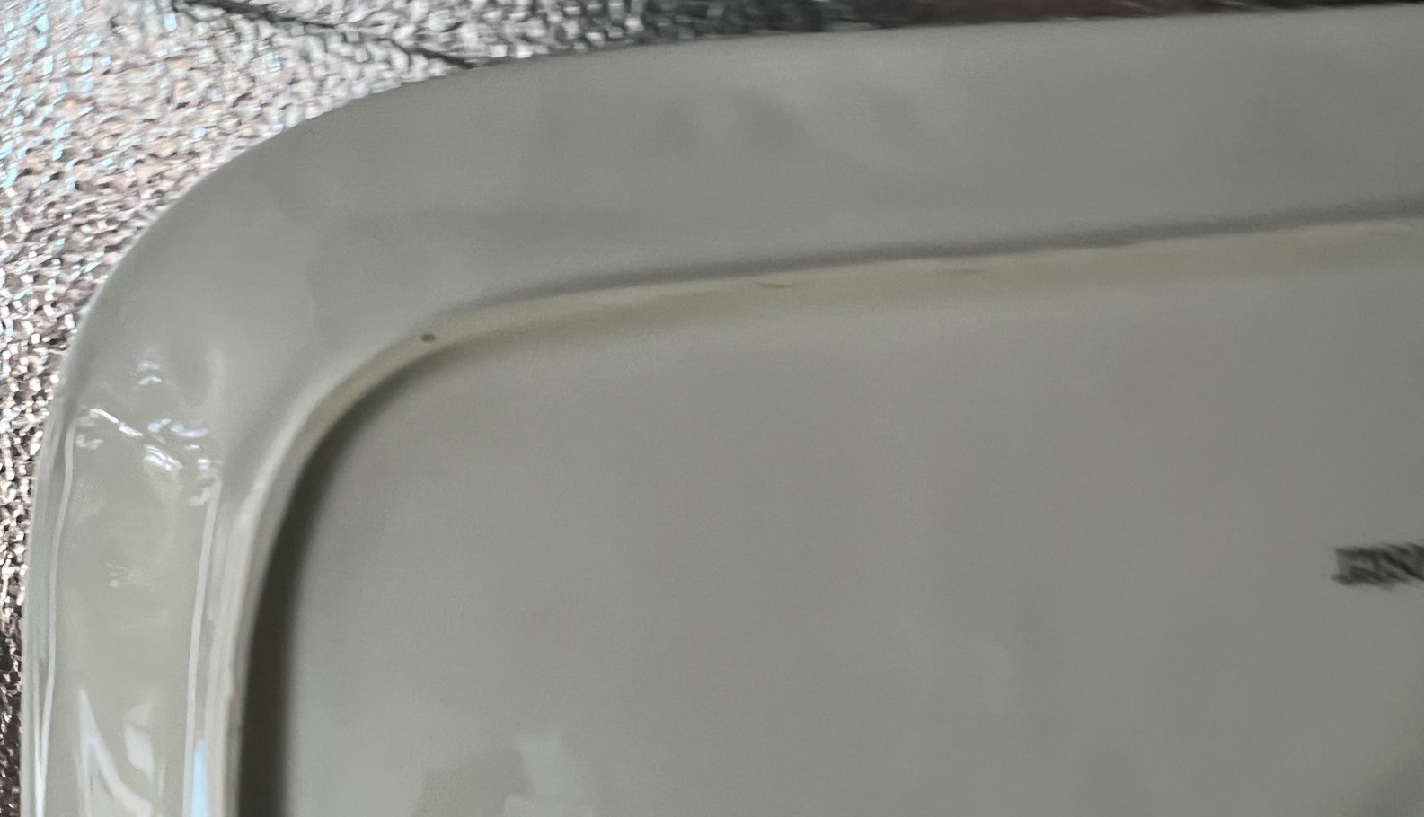 Vintage ANTIQUE ROOSTER By Jay Rooster Pattern Embossed Cream Platter Tray
