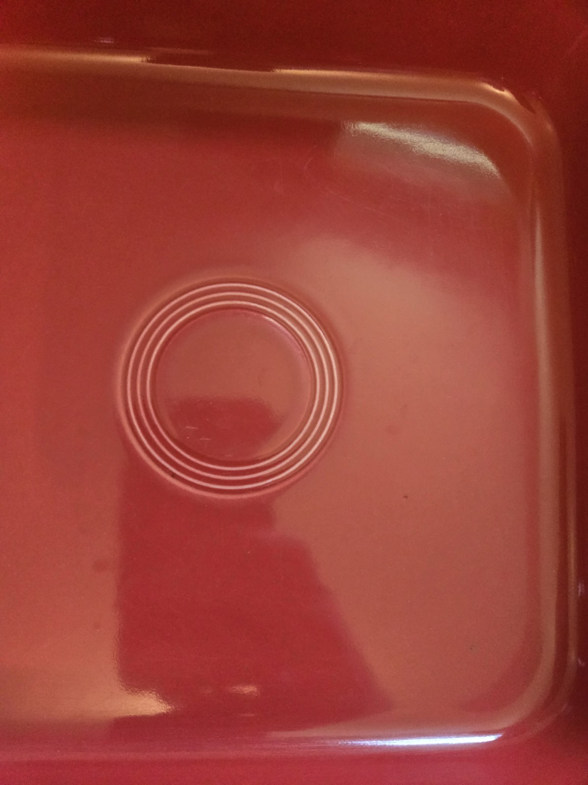 HLC Fiestaware 9in Square Baking Dish Red USED