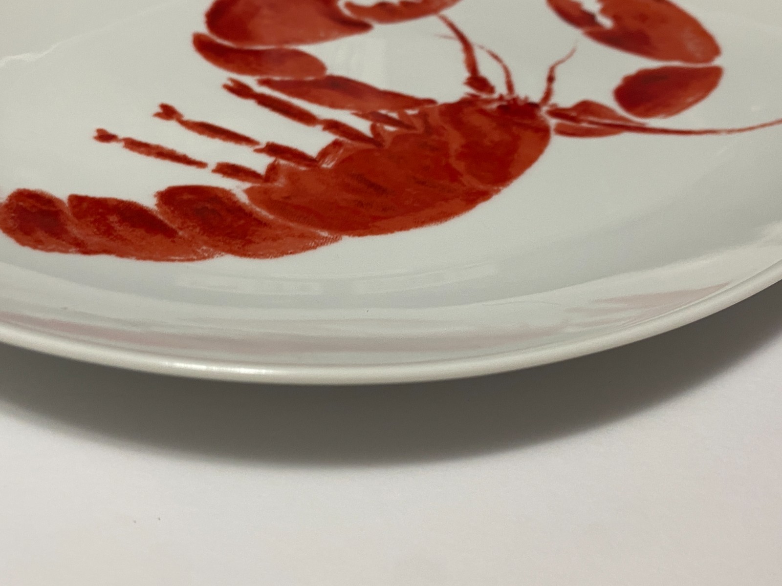Lobster Serving Platter Studio Nova Red Oval Plate Fine China Y0723 12.5″ x 10″