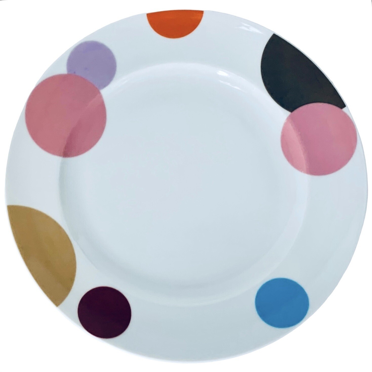 Thomas Rosenthal SUNNY DAY FUNNY DOTS Multicolored Salad Plate Germany RARE