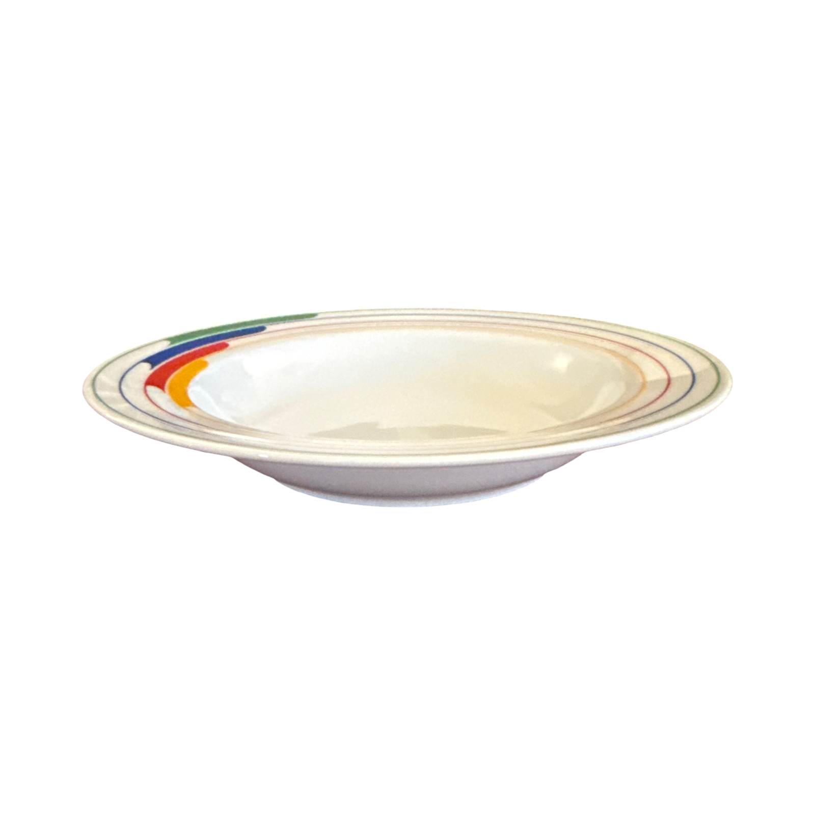 Studio Nova Primary Gallery Hi-Fi L9186 Rim Soup Bowl 9” Rainbow Stripe Japan