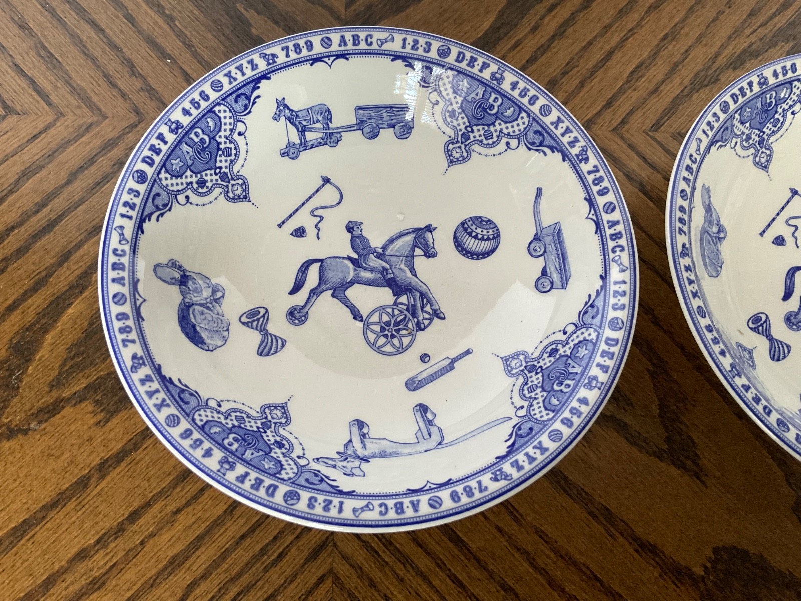 Spode Edwardian Childhood 2 Cereal Bowls 6 1/4″