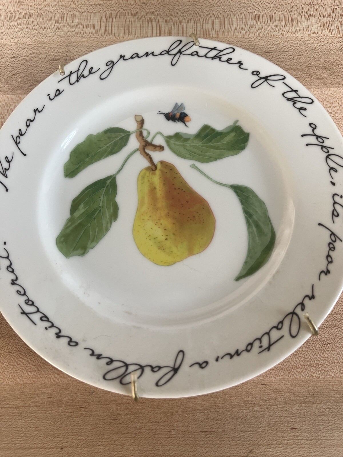 Williams – Sonoma Orchard Suite Pear. Wall Hanging Plate