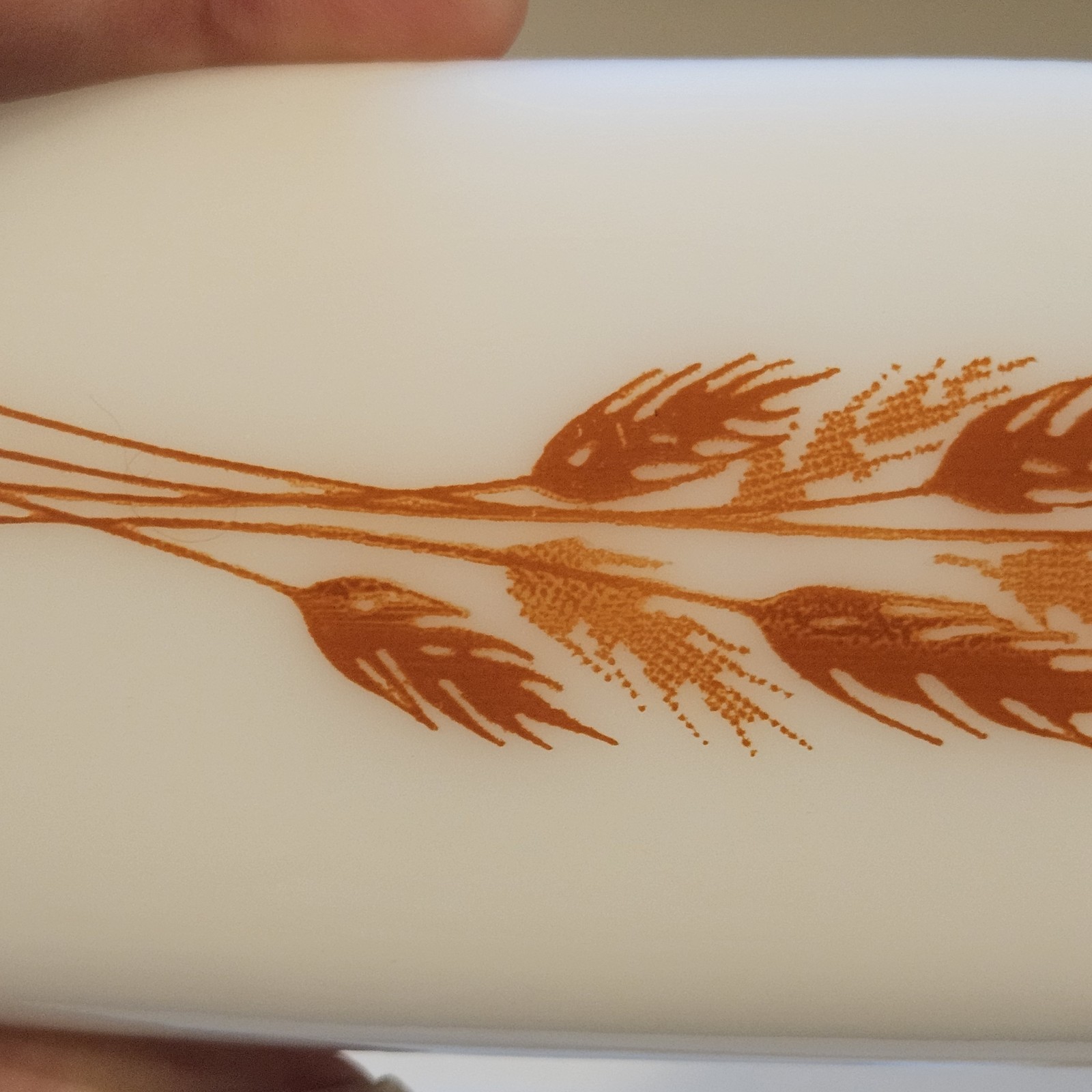 Pyrex 72-b Harvest Wheat Covered Butter Dish