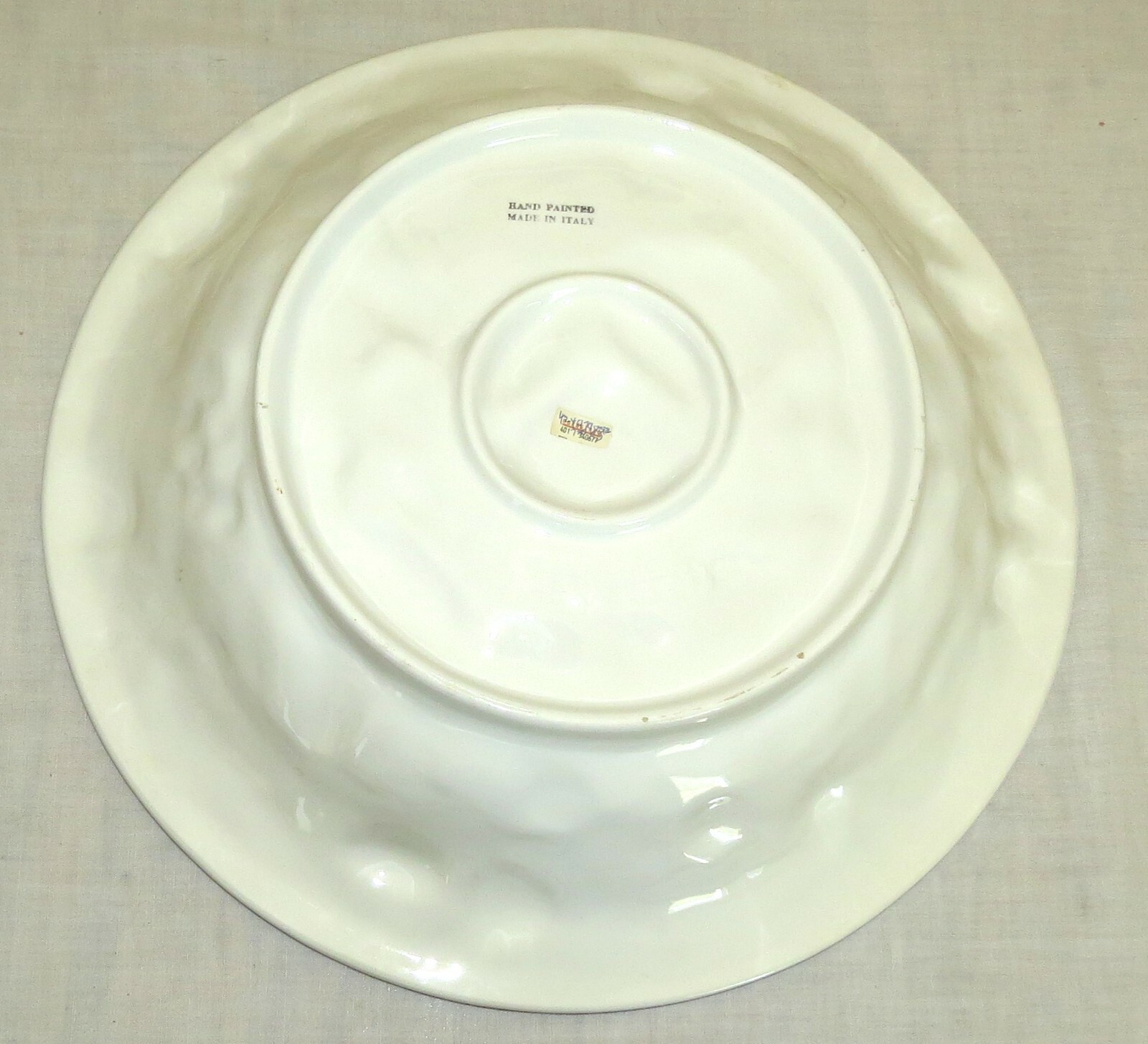 Majolica Veg Pasta Bowl – Italy – 14.75 x 3 inches – Fruit design