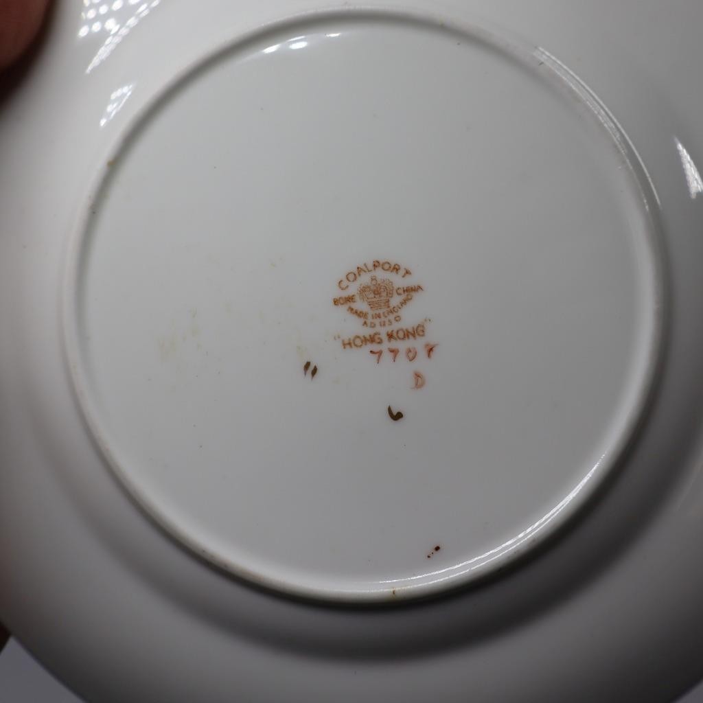 Coalport China old mark – Hong Kong Imari – 4 Bread Plates – 6 1/8 inches Set 1