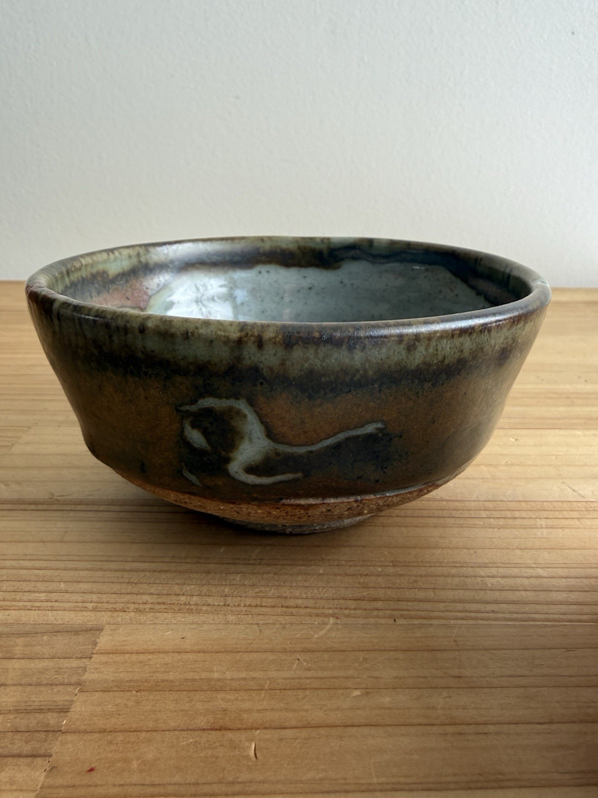 Vintage Pottery Ceramic Bowl w/ Makers Mark Matcha Tea Bowl Home Decor