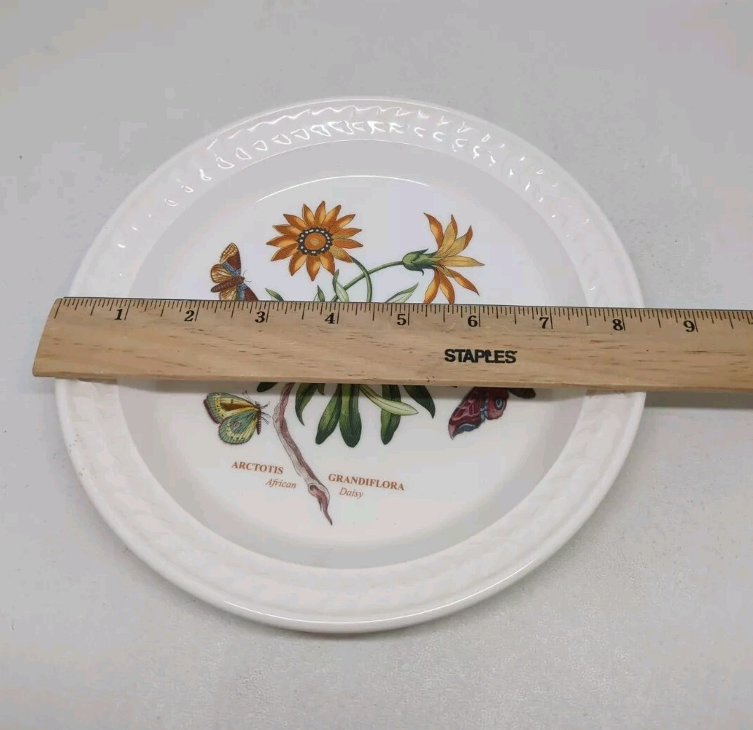 Portmeirion BOTANIC GARDEN HARMONY Papilio Opal 8 3/8″ Salad Plate African Daisy