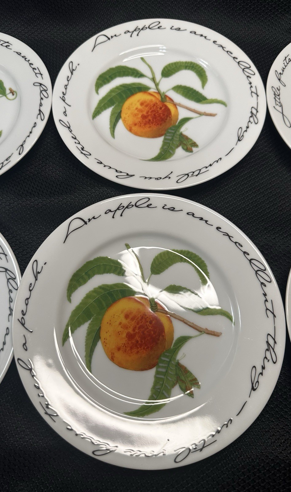 Williams Sonoma Orchard Suite Plates Salad Dessert Snacks Set Of 8 Cottage Core