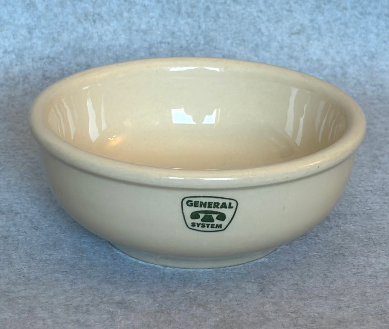 Wallace China Co. restaurant ware General Telephone System cereal bowl 5.75″ EX!