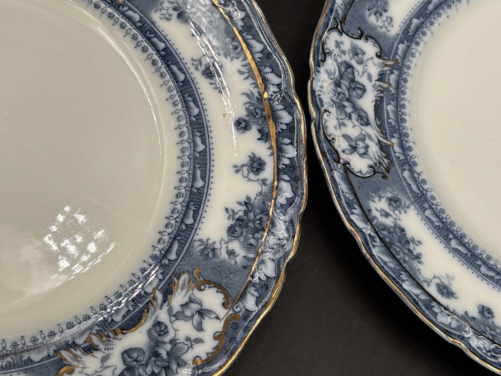 Wedgwood “PHOEBE BLUE” ~ England ~ Set of 4 ~ Dinner Plates ~ 10 1/4″
