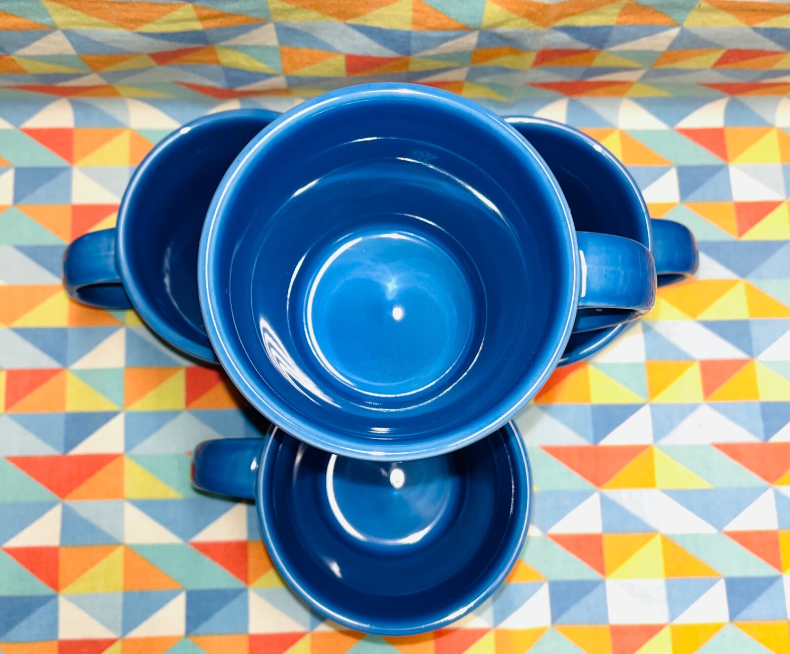 NEW set of 4 FIESTA TAPERED MUG Lapis Blue 15 oz FIESTAWARE Free Shipping